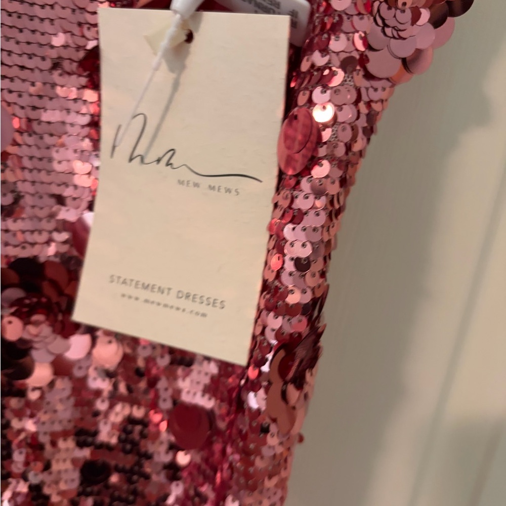 MewMew NWT pink Sequin evening gown - Picture 3 of 4